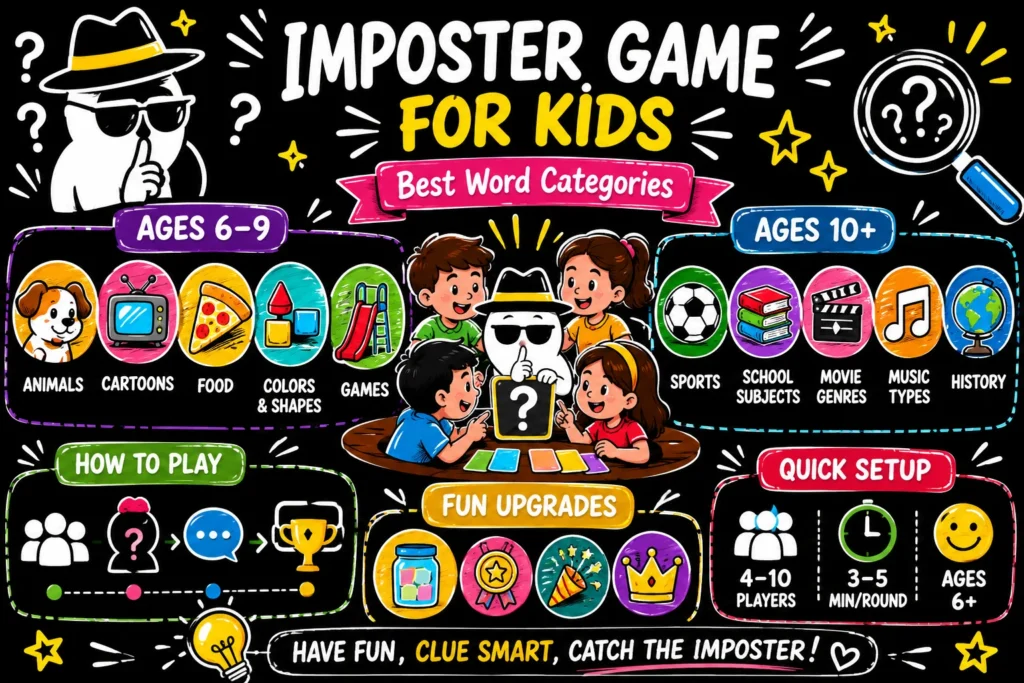 Imposter game for kids